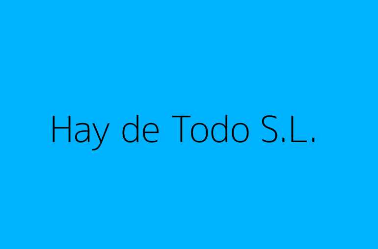 Hay de Todo S.L.